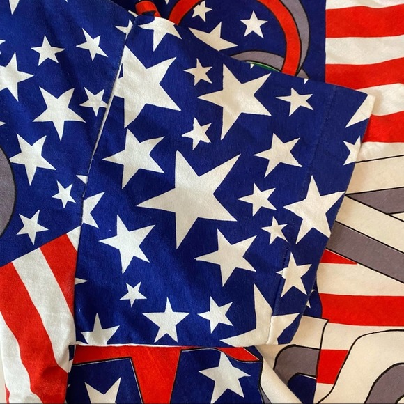 Vintage Olympics Shirt Mens Size Large USA Polo All Over Print America AOP - Picture 16 of 16